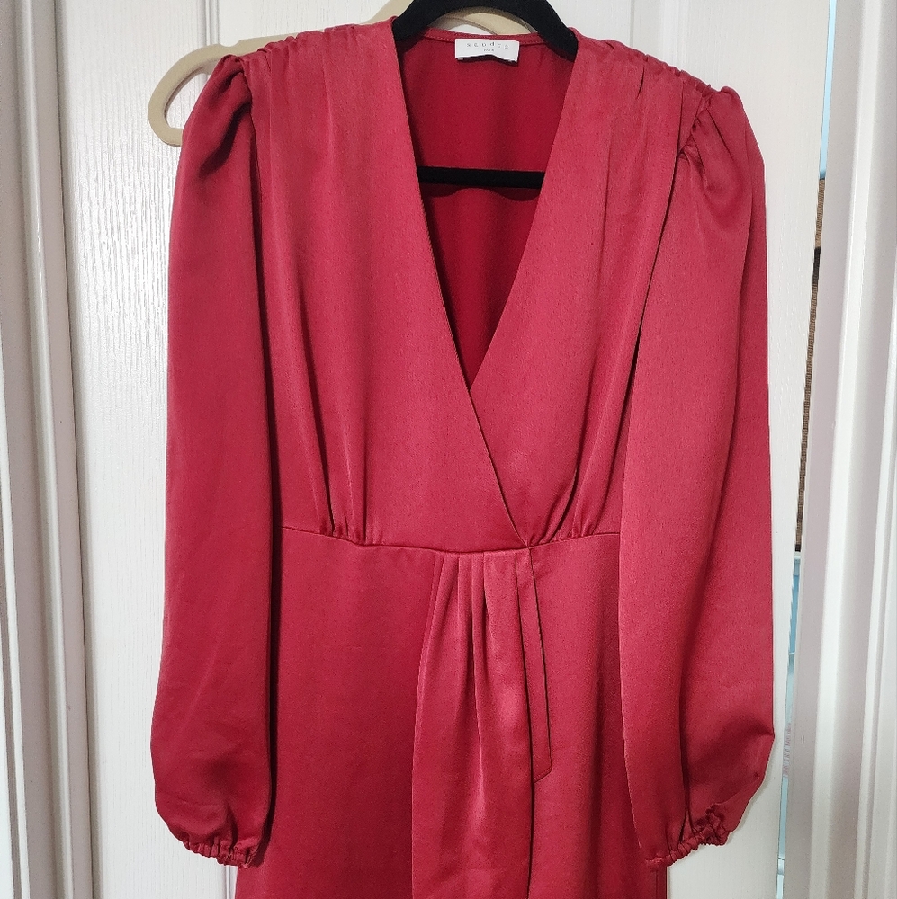 Sandro red dress(xs-s)